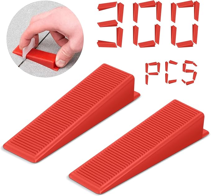 300 Pcs Tile Leveling Wedges Reusable Tile Wedges Suitable - Image 2