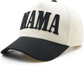 Womens Mama Trucker Hat, Vintage Snapback Mom Baseball Cap, Trendy New Mom Gifts Mothers Day Outfits for Mommin