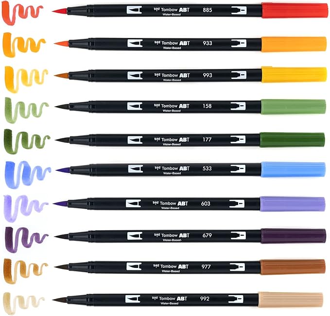 Tombow 56168 Dual Brush Pen Art Markers, Brush and Fine Tip Markers - Image 7