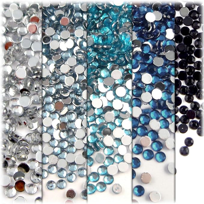 The Crafts Outlet 5-PK Set, Round 3mm Rhinestones by The+Crafts+Outlet