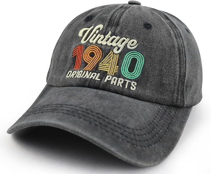 90th 80th 70th 60th 50th 40th 30th Birthday Gifts for Women Men, Vintage 1936 1946 1956 1966 1976 1986 1996 Hat