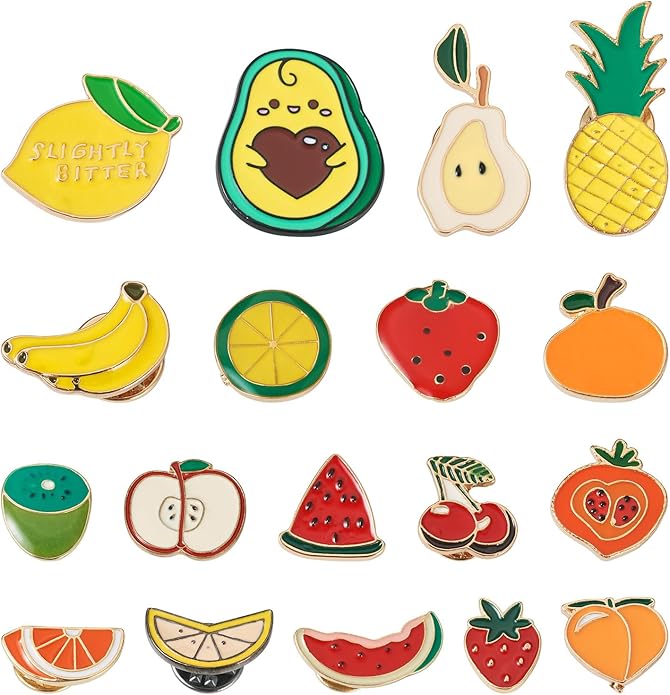 Mixed Enamel Pins for Backpacks, Beadthoven Cute Enamel Brooch Pins Set by BBBeadthoven