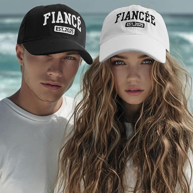 Embroidered Baseball Cap Women Men Engagement Anniversary Honeymoon Wedding Gifts Newlyweds Couples Adjustable Hats