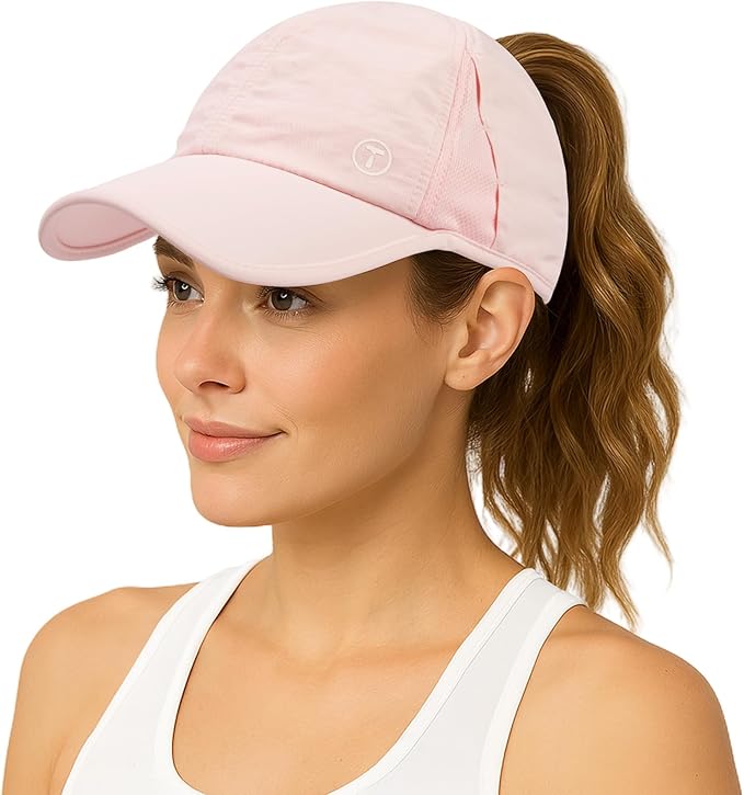 TOP-EX Cooling UV 50 High Ponytail Baseball Cap for Women - Most Women Start with S/M - Breathable for Running Golf Sports
