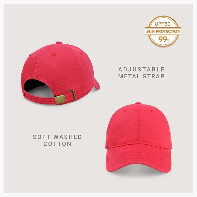 CHOK.LIDS Everyday Premium Dad Hat Unisex Cotton Baseball Cap for Men and Women Adjustable Lightweight Polo Style Curved Brim