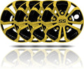 Golf Cart SS Wheel Covers Hub Caps for EZGO Club Car Yamaha, 8 inch Golf Cart Hub Caps, Set of 4 Wheel Covers