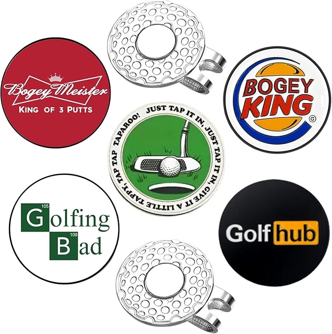 Cracker Golf Ball Marker, Premium Golf Accessories & Funny Golf Gifts for Men Women Golfers