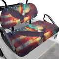 Yewatlles American Flag Eagle Cross Golf Cart Seat Covers, Personalized Golf Cart Seat Cover Keeps Seat Fits in Club Car and Other 2-Seat Golf Carts