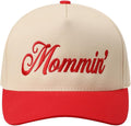 MIRMARU Two-Tone Vintage Canvas Trucker Hats for Men & Women, Adjustable Size Baseball Caps with Trendy Embroidered Design