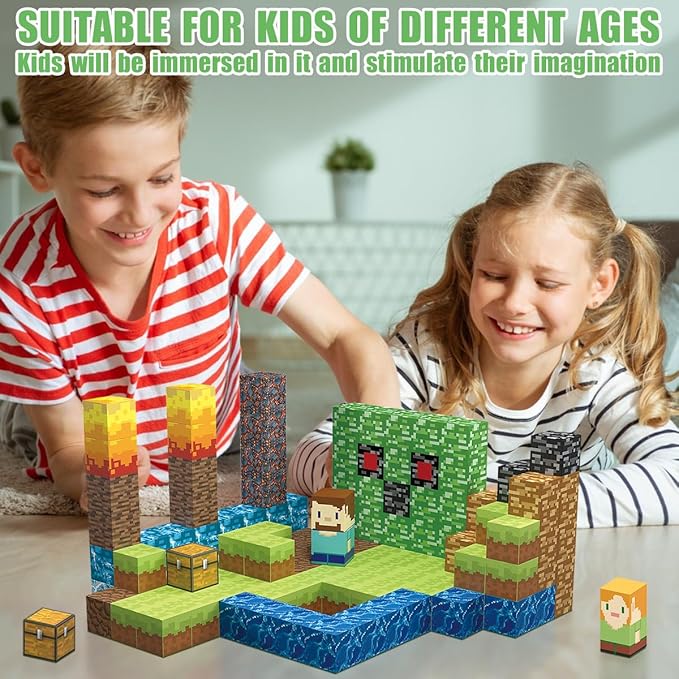 160 PCS Magnetic Blocks Building Toys, Build 3D Magnetic Building Blocks Set - Image 4