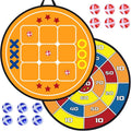 3-in-1 Dart Board for Kids and Adults, Sticky Tic Tac Toe Dart Game for Indoor by Finditop