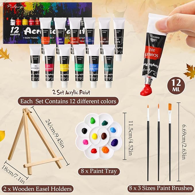 Cholemy 36 Pcs Paint and Sip Kit - Image 4