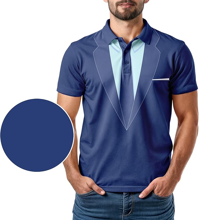 Funny Parody Golf Polo Shirt – Fun Movie Performance Quick Dry UPF Sun Protection Moisture Wicking Casual Wear Shocker Golf