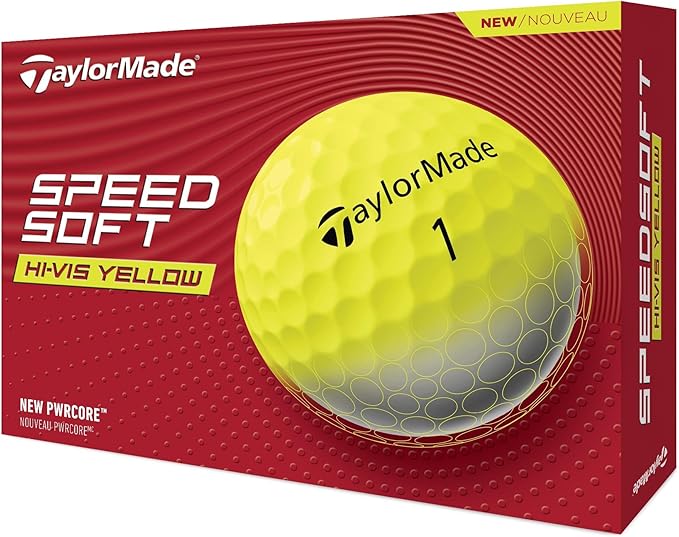 TaylorMade SpeedSoft Golf Balls, Maximum Distance with Ultra-Soft Feel, Perfect for Off The Tee and Around The Green