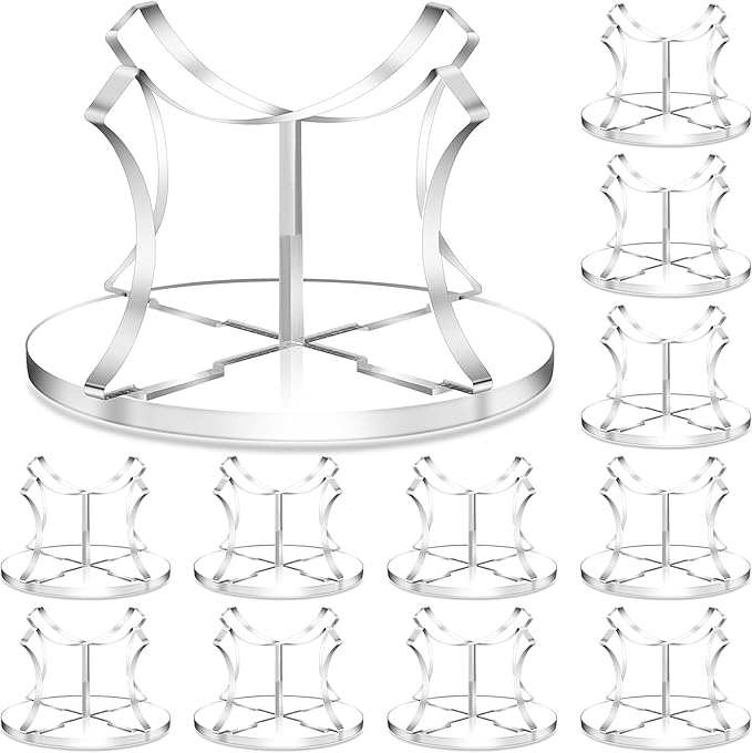 Mudder 12 Pack Baseball Display Stand, Acrylic Ball Display Holder Transparent Sports Balls Stand Holder Rack for Baseball, Golf Balls, Tennis Ball, Softball, Home Office Collection