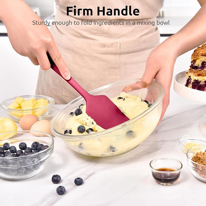 600ºF Heat Resistant Silicone Spatulas: U-Taste Upgraded Flexible Food Grade - Image 5