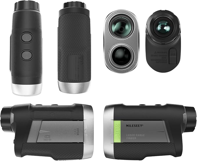 MILESEEY PF260 Golf Rangefinder with Slope, Removable Battery Power, 1100 yd Rechargeable Laser Range Finder Golf, ±0.4 yd Accuracy, 0.3s Flag Lock Vibration, 6X, Magnetic, Golf Accessories for Men