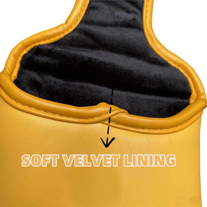 Golf Mallet Putter Head Cover Headcovers Fruit Style Golf Square Mallet Putter Cover with Magnetic Closure - Premium Golf Club Covers Accessories for Men