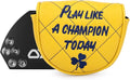 Golf Headcovers Play Like A Champion Today Golf Club Head Covers Advanced Embroidery Premium Leather Driver Headcovers Fairway Wood Covers Hybrid Cover Golf Mallet Putter Cover for DF3 OZ1