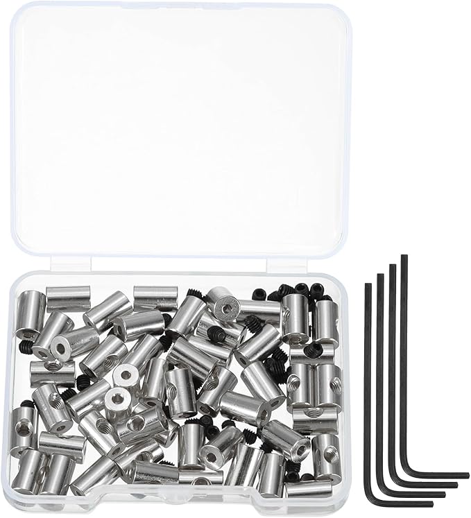 MECCANIXITY 50 Pcs Metal Locking Pin Backs, Locking Pin Keepers Locking Clasp by MECCANIXITY