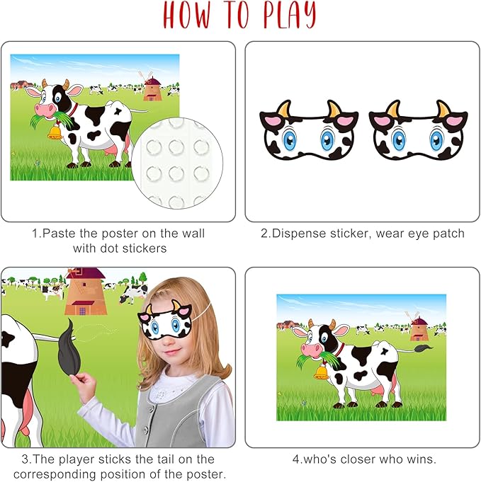 ASTARON Pin The Tail on The Cow Game - Image 2