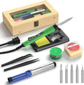 Soldering Iron Kit, 190W Soldering Gun, 110V LED Solder Kit by Crtsweker