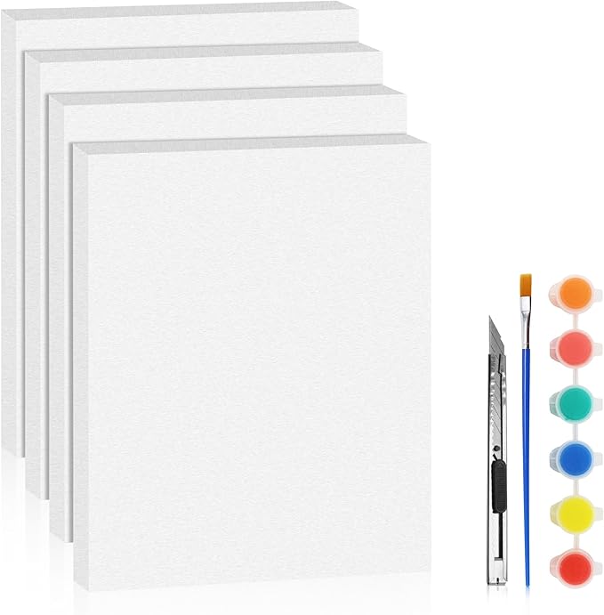LuckyFoam White 4 Pack 15x12x1 inch Foam Sheets 1 Inch Thick Polystyrene by LuckyFoam