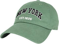 Elidan NY Dad Hat New York EST.1625 Cotton Cap, Adjust Buckle Strap, Unstructured Low-Profile NY Baseball Cap for Men & Women