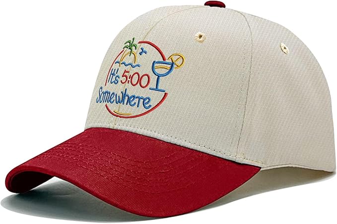Jimmy Music Buffett Accessories Hats Its 5 Oclock Some Where Baseball Cap Mom Hat Pigment Black Womens Bucket