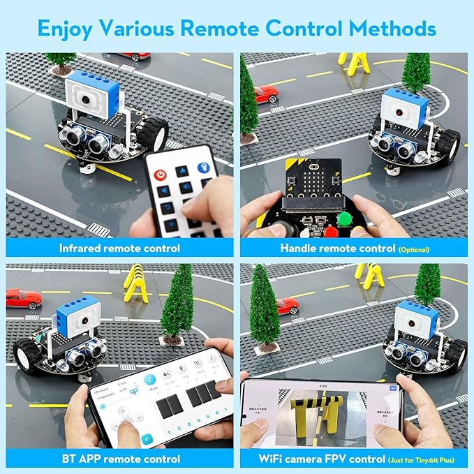 Yahboom Microbit Robot Car Remote Control, Esp32 Camera Module, Line Tracking - Image 7
