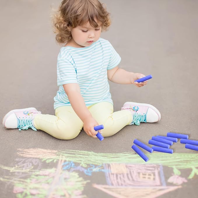 20 Pcs Sidewalk Chalks for Kids Non Toxic Jumbo Chalk for Party Gift Outdoor - Image 7