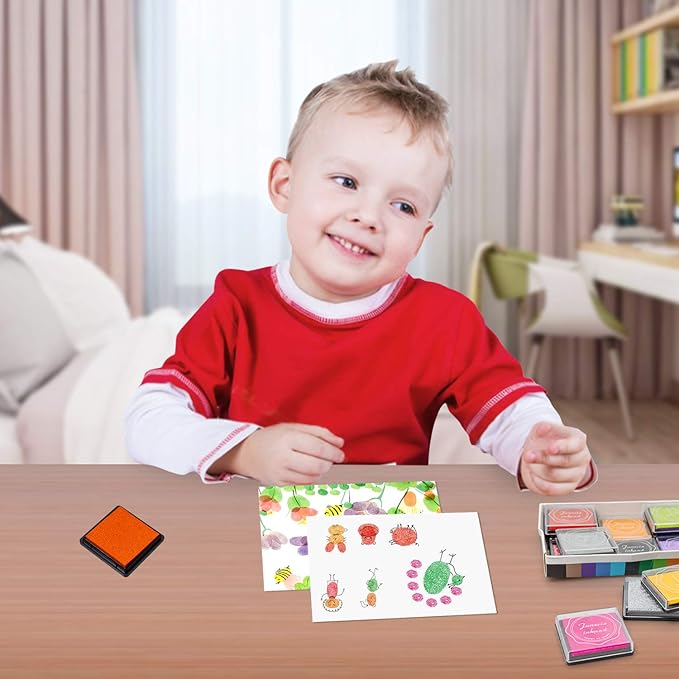 Ink Pad, 20 Colors Washable Finger Craft Ink Pad - Image 7