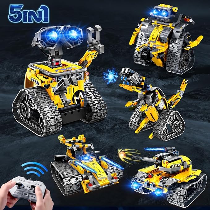 HOGOKIDS Robot Building Toys for Kids - 5 in 1 Remote & APP Controlled Building - Image 2