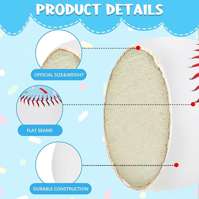 Baseballs PVC 9in Practice Baseball for Training Hitting Lifestyle Decor Ideal Personalized Inspired Gifts for Players Coaches Moms