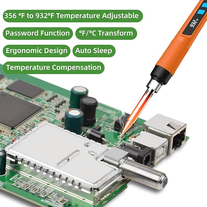 Soldering Iron Kit, 190W Soldering Gun, 110V LED Solder Kit - Image 4