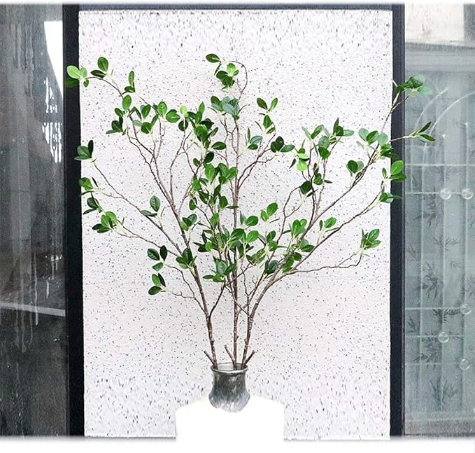 Ollain 43" Artificial Greenery Stems Plants Faux Leaf Green Eucalytus Branches - Image 3