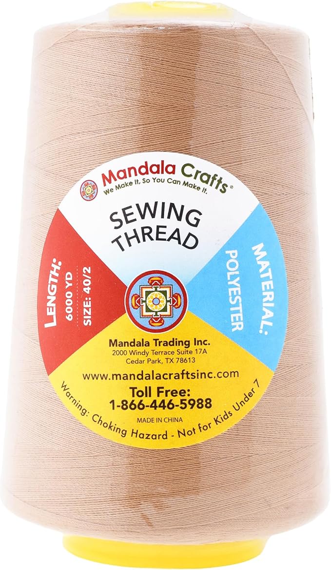 Mandala Crafts 4 Pack of Serger Threads Cones Spools - Image 3