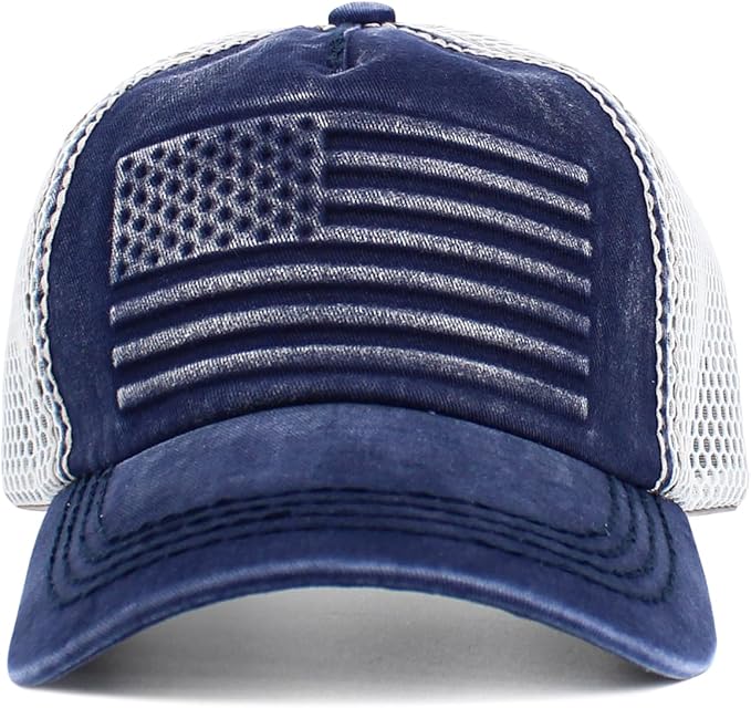 KBETHOS Flag USA America Military Thin Blue Line Thin Red Line Vintage Distressed Baseball Cap Dad Hat Unisex Adjustable…