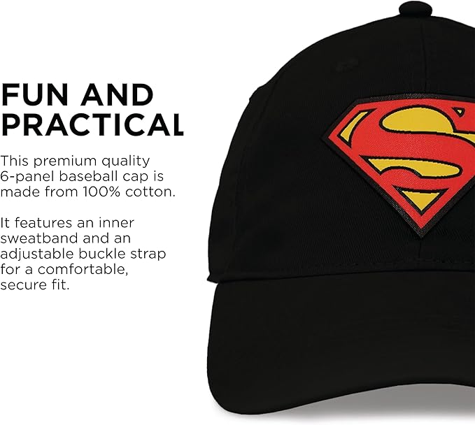 ABG Accessories Superman Hats for Men Baseball Cap