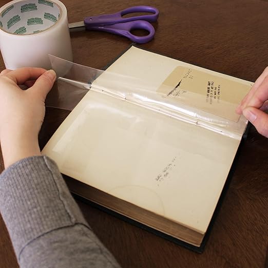 BookGuard Stretchable Clear Book Repair Tape, 15 Yard Roll, 3 Inch - Image 5