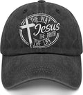 Christian Hats for Men Women, Jesus Baseball Cap, Adjustable Cotton Embroidered Christian Hats