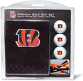 Team Golf NFL Cincinnati Bengals Gift Set: Embroidered Golf Towel, 3 Golf Balls, and 14 Golf Tees 2-3/4" Regulation, Tri-Fold Towel 16" x 22" & 100% Cotton