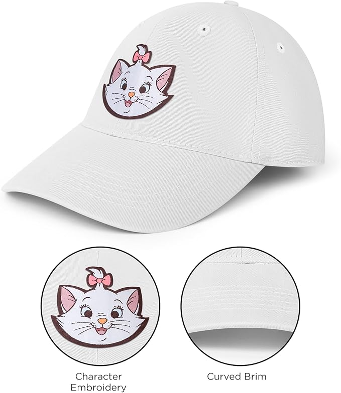 Disney Adult Baseball Cap, The Aristocats, Marie Adjustable Dad Hat