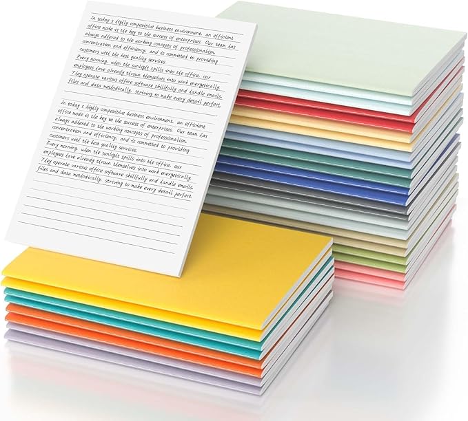 Journaling Notebooks A5 College Ruled Notebook 32 Pack Lined Small Kraft by Oucaru