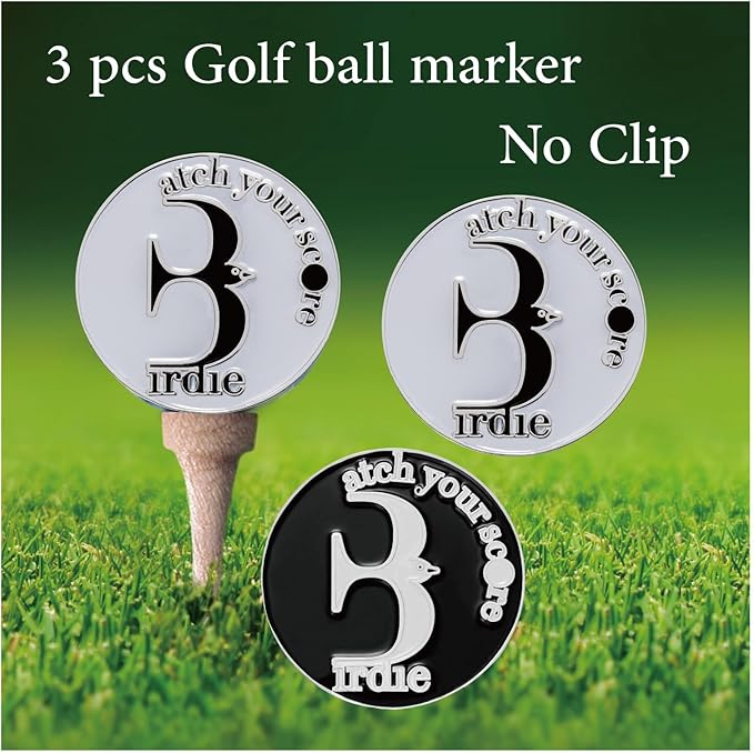 Golf Ball Marker with Golf Stroke Counter Bracelet, Birdie Ball Marker, Golf Accessories for Men and Women, Golf Gifts for Men and Women
