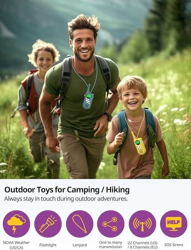 Walkie Talkies for Kids Rechargeable, Toys for Boys and Girls Ages 3-12 - Image 2