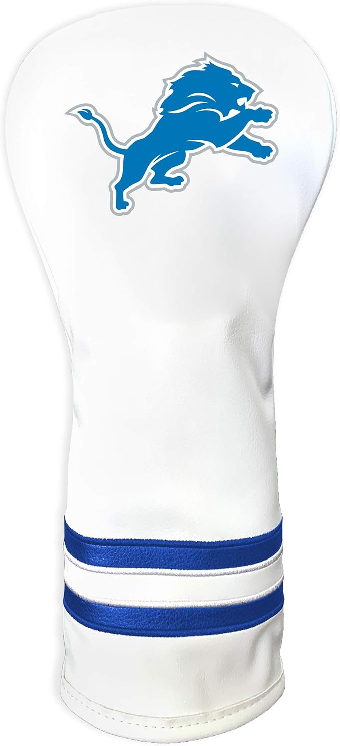 Team Golf NFL Pittsburgh Steelers White Vintage Fairway Head Cover White Vintage Fairway Golf Club Headcover, Form Fitting Design, Retro Design