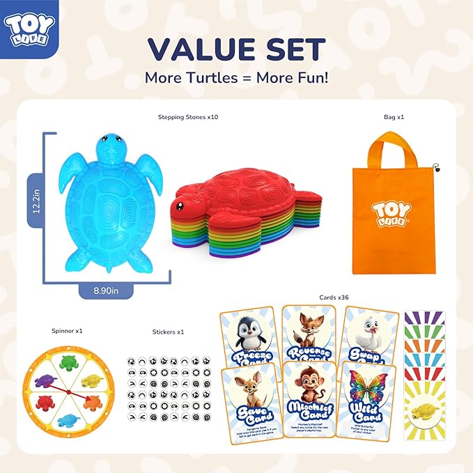 TOY Life 10 Pcs Turtle Balance Stepping Stone - Image 8