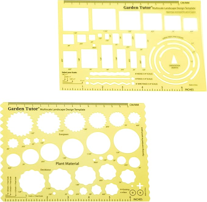 Garden Tutor Multiscale Garden & Landscape Design Kit – 2 Translucent Yellow - Image 9