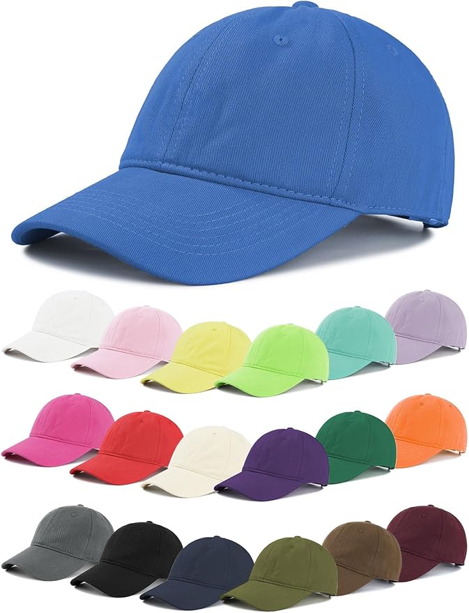 Zando Unisex Classic Baseball Caps Adjustable Sports Hats Outdoors Cotton Baseball Hat Cute Preppy Hat Golf Running Dad Hat
